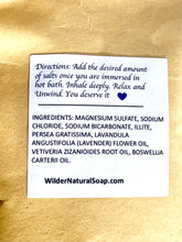 Load image into Gallery viewer, CAREFREE LAVENDER BATH SALTS